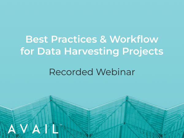 Data Harvesting Recorded Webinar