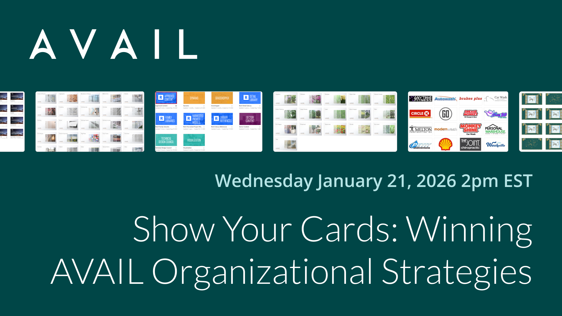 Show Your Cards: Winning AVAIL Organizational Strategies